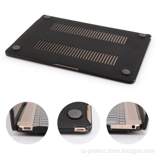 Manufactory Weave Pattern Leather Cover Case for Macbook 11" 12" 13" 15"for Apple Laptop with Retina
